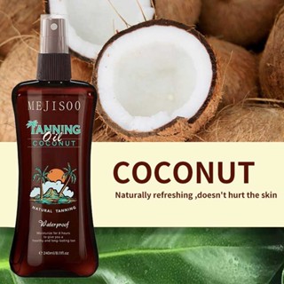 Bodybuilding body bronze skin tone helps with sun drying oil