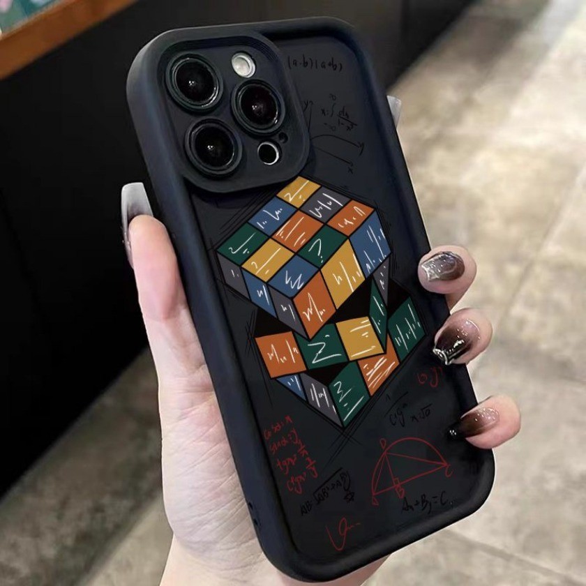 Ốp Điện Thoại Họa Tiết Bi-a Khối Rubik Cho Realme GT Master Edition Q3 Pro Carnival GT Neo 5 SE 2T Q3S Narzo 50A 50i Prime Angel Eyes Vỏ Mềm Chống Sốc