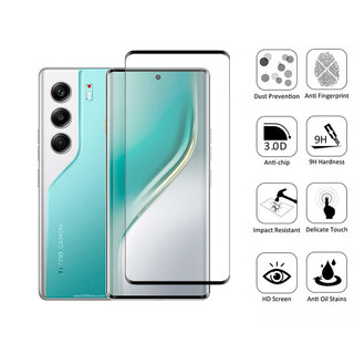 Kính cường lực bảo vệ màn hình Tecno Camon 40 Pro 2 trong 1 cho Tecno Camcon 30s 30 20 Pro Premier 4G 5G 9D Phim bảo vệ kính & Phim ống kính máy ảnh