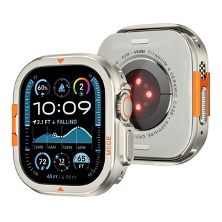 Ốp bảo vệ sửa đổi rỗng kim loại thể thao núi cao cho Apple Watch Ultra 49mm S10 46mm 44 / 45mm