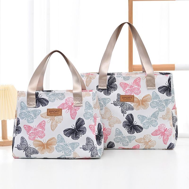 Túi đựng hộp cơm trưa bằng vải Canvas Túi đựng đồ ăn trưa cầm tay Túi vải cầm tay Túi Bento cách nhiệt Túi Bento trẻ em Túi cách nhiệt ăn trưa Túi vải Bento Túi vải dã ngoại Túi tote chống thấm nước