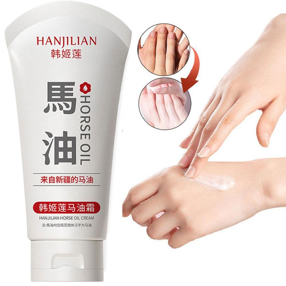 Kem dưỡng da tay dầu ngựa Han Ji Lotus Chống nứt nẻ, dưỡng ẩm, dưỡng ẩm, sảng khoái và béo phì A3i7