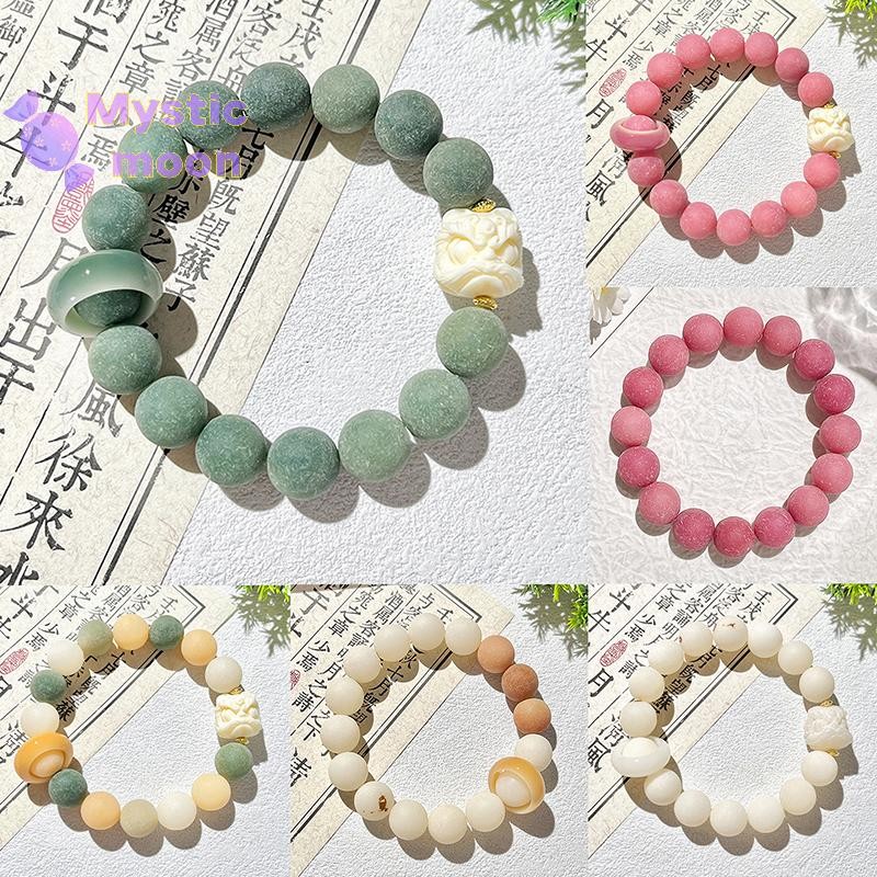 [Huyền bí] Vòng tay Bồ đề nhảy múa phong cách Trung Quốc Đồ thủ công Tính khí có thể gập lại Hạt Phật Mân Côi Hạt giống Bồ Đề Vòng tay Trang sức Quà tặng [Mới]