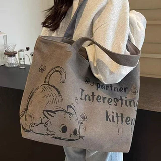 Túi xách nữ tote đeo vai cặp xinh cỡ lớn thời trang - canvas nhẹ nhàng, hàng ngày & đi làm
