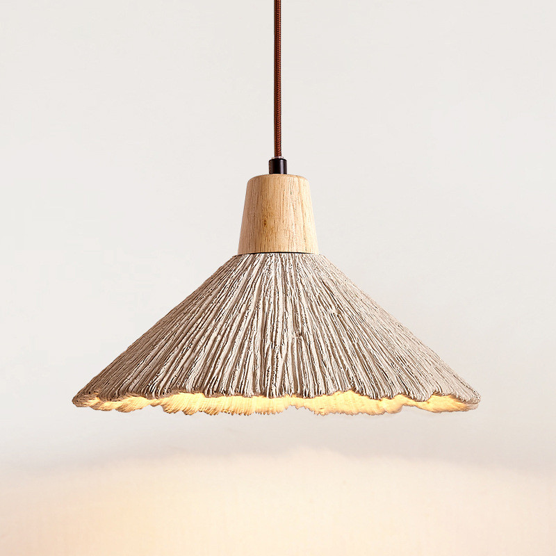 Đèn chùm xi măng phong cách công nghiệp, Đèn mặt dây chuyền bằng gỗ Led, Bàn ăn Cafe Phòng ngủ Đèn treo thương mại