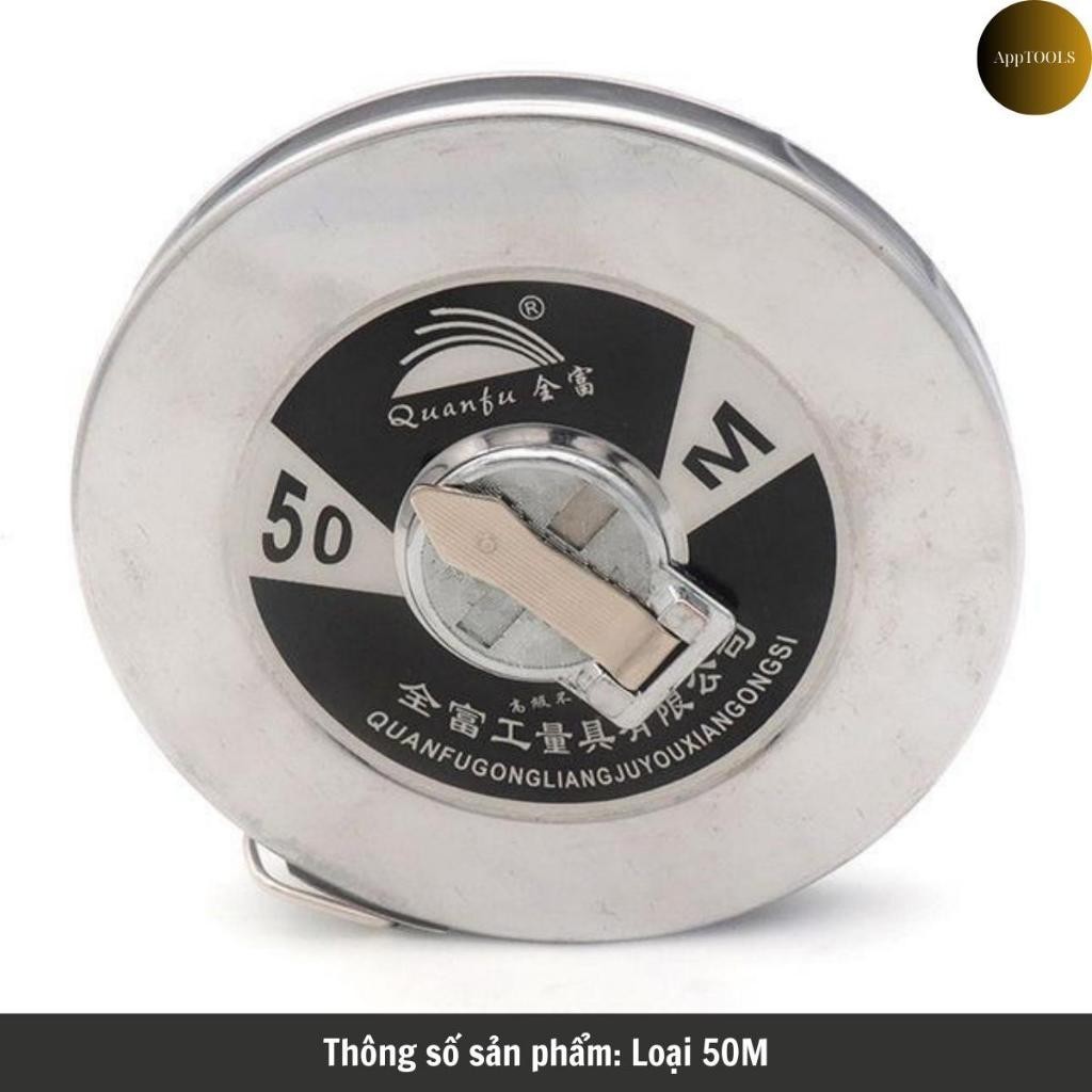 Thước Cuộn 30M, 50M Dây Thép Vỏ Inox 304 Không Gỉ Sét Hàng Nhập Khẩu ...
