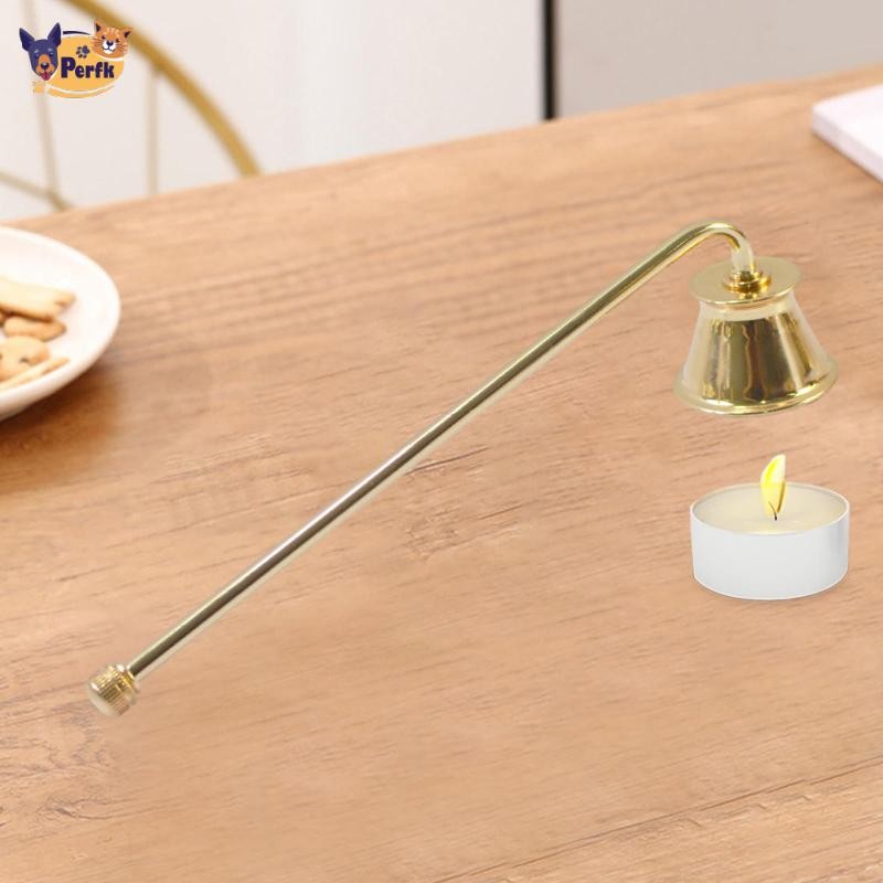 Dụng cụ dập tắt nến Perfk Nút chặn nến dài 7,7 inch Tay cầm chống trượt Wick Extinguish dành cho những người yêu thích nến Đa năng