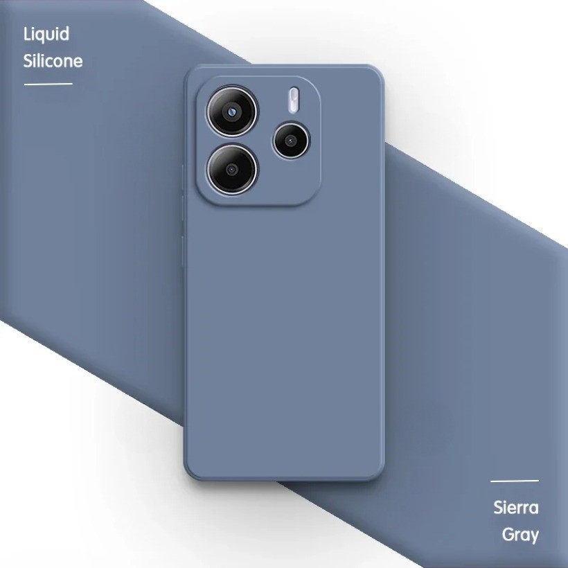 Ốp Điện Thoại Chính Hãng Cho Redmi Note14 Note 14 Pro 14Pro Plus Pro + 5G 4G Bảo Vệ Ống Kính Vuông Cổ Điển Silicon Mềm