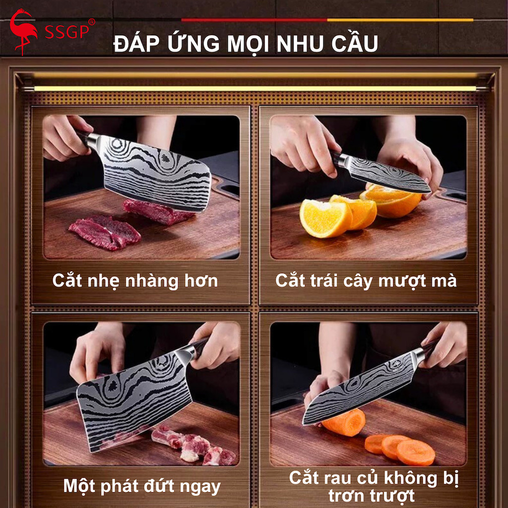 Dao thái thịt Munich của SSGP  - SS01606 dao cắt thịt, dao thái, dao bầm, dao chặt, dao làm bếp