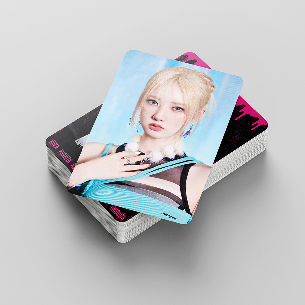 HK1 55 Cái / bộ BABYMONSTER 1ST FULL Album DRIP RAMI Ruka AHYEON thẻ ảnh hai mặt LOMO thẻ KH1