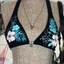 AWNGD Dây đeo đồ bơi, Bộ Bikini in hoa cổ điển, Thời trang eo thấp có thể điều chỉnh Bộ đồ tắm gợi cảm mặc đi biển