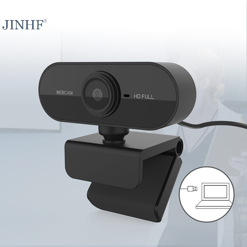 Jinhf Elough 2K HD Webcam Cho Máy Tính Để Bàn Laptop Máy Tính Mini USB Web Camera Có Micro Web Cam Cho YouTube Skype HOT