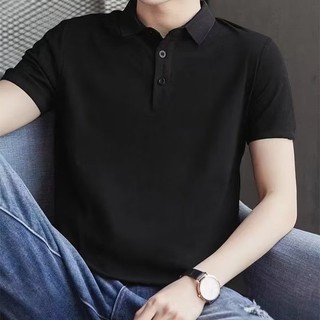 Dichuangzhe Áo sơ mi POLO màu trơn ve áo trẻ trung giản dị công sở khí chất nam ngắn tay hàng đầu mùa hè