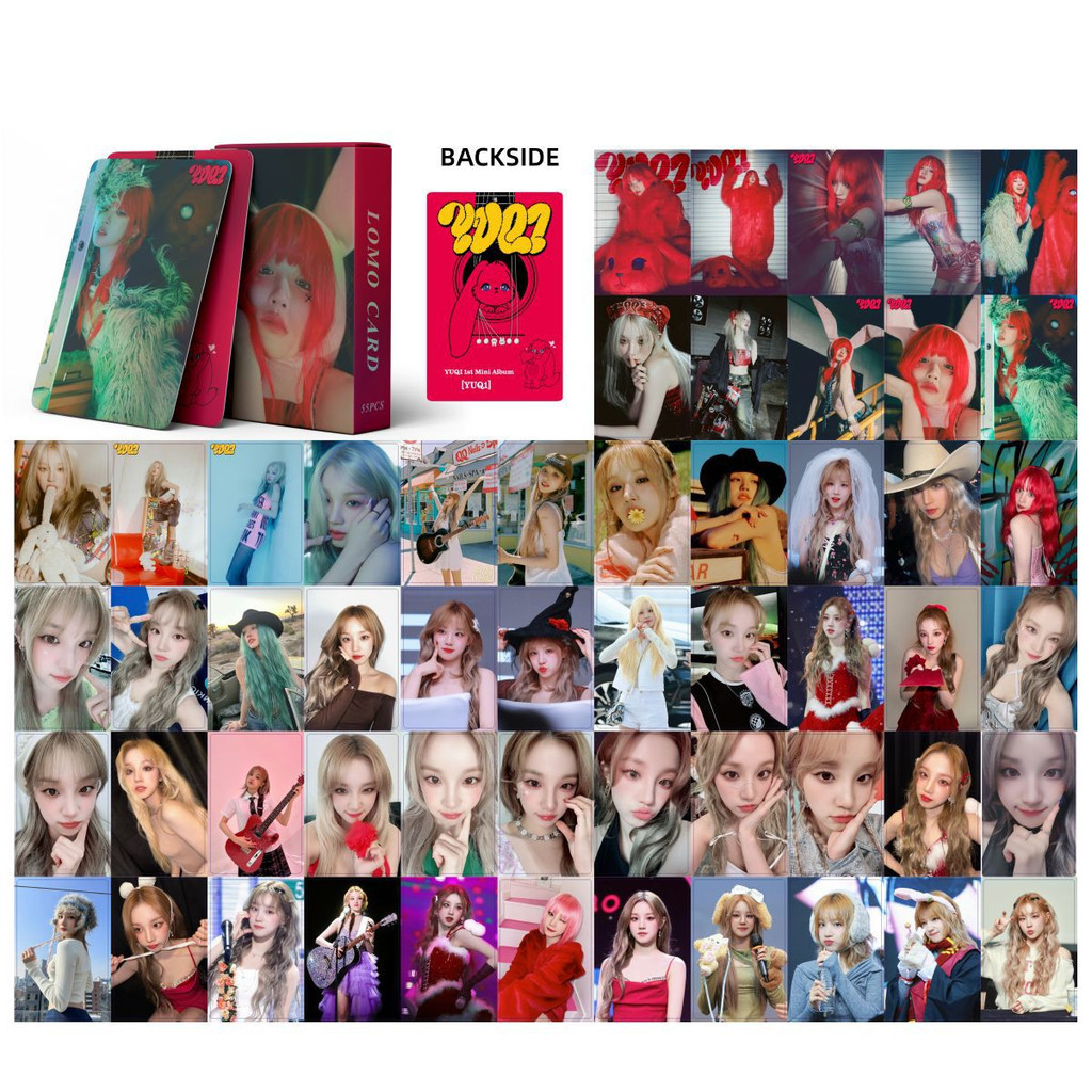 Linxx 55 Chiếc (G) I-DLE YUQI Album Lomo Card Kpop Photocards Bưu Thiếp Series