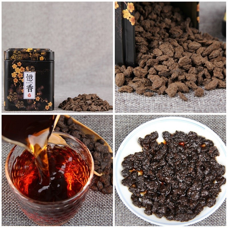 TRÀ PHỔ NHĨ HÓA THẠCH - TOÁI NGÂN TỬ 14 NĂM (NGUYÊN HỘP 100 GRAM)