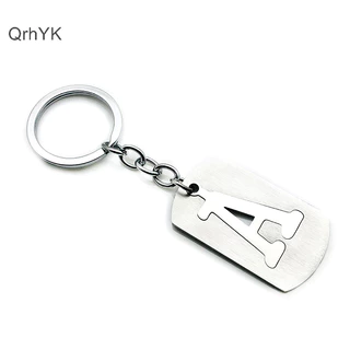Thời Trang Nhà Máy Inox Chữ A-Z Móc Chìa Khóa Quyến Rũ 26 Chữ Cái Móc Khóa Nam Nữ Móc Khóa QrhYK