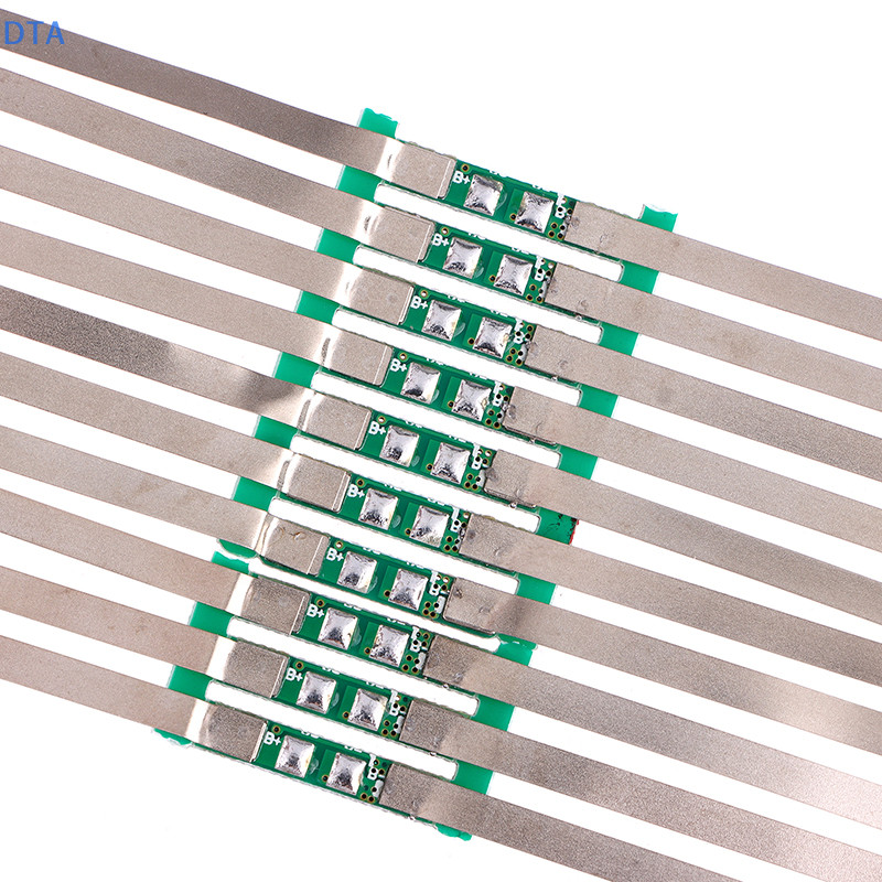 Dta 10 Cái 2A BMS PCM Bảng Bảo Vệ Cho 3.7V 18650 Li-ion Lithium Có Hàn Trên Chức Năng Bảo Vệ Dòng Điện PO