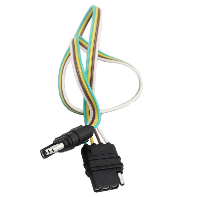 Đèn Hậu Ô Tô Cáp Điện 4 Chân Xe Kéo Mỹ Dây 4 Lỗ SAE Adapter Trailer Cáp Trailer Bộ Chuyển Đổi Đèn Kết Nối