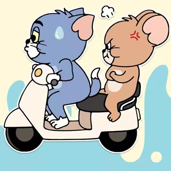 Mũ bảo hiểm Tom Cat / chuột Jerry Cat dễ thương / nhãn dán tạo kiểu xe hơi