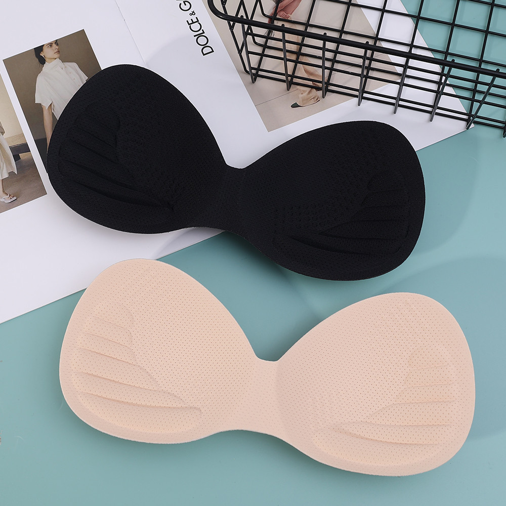 Thảm xốp xốp - Tấm lót ngực cao su một mảnh dành cho nữ - Dành cho đồ bơi Bikini Brassiere - Phụ kiện đồ lót - Push Up Insert Bra Padding - Có thể tháo rời, thoải mái, thoáng khí
