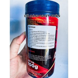 CZ20 RED BLAZE Thức ăn tăng cường màu đỏ cho cá La Hán (100gram)