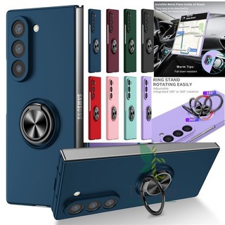 Ốp lưng có thể xoay mỏng Samsung Galaxy Z Fold 6 Z Fold 5 Z Fold 4 / 3 / 2 / 1 Giá đỡ vòng xe Vỏ siêu mỏng chống trầy xước Vỏ cứng hoa