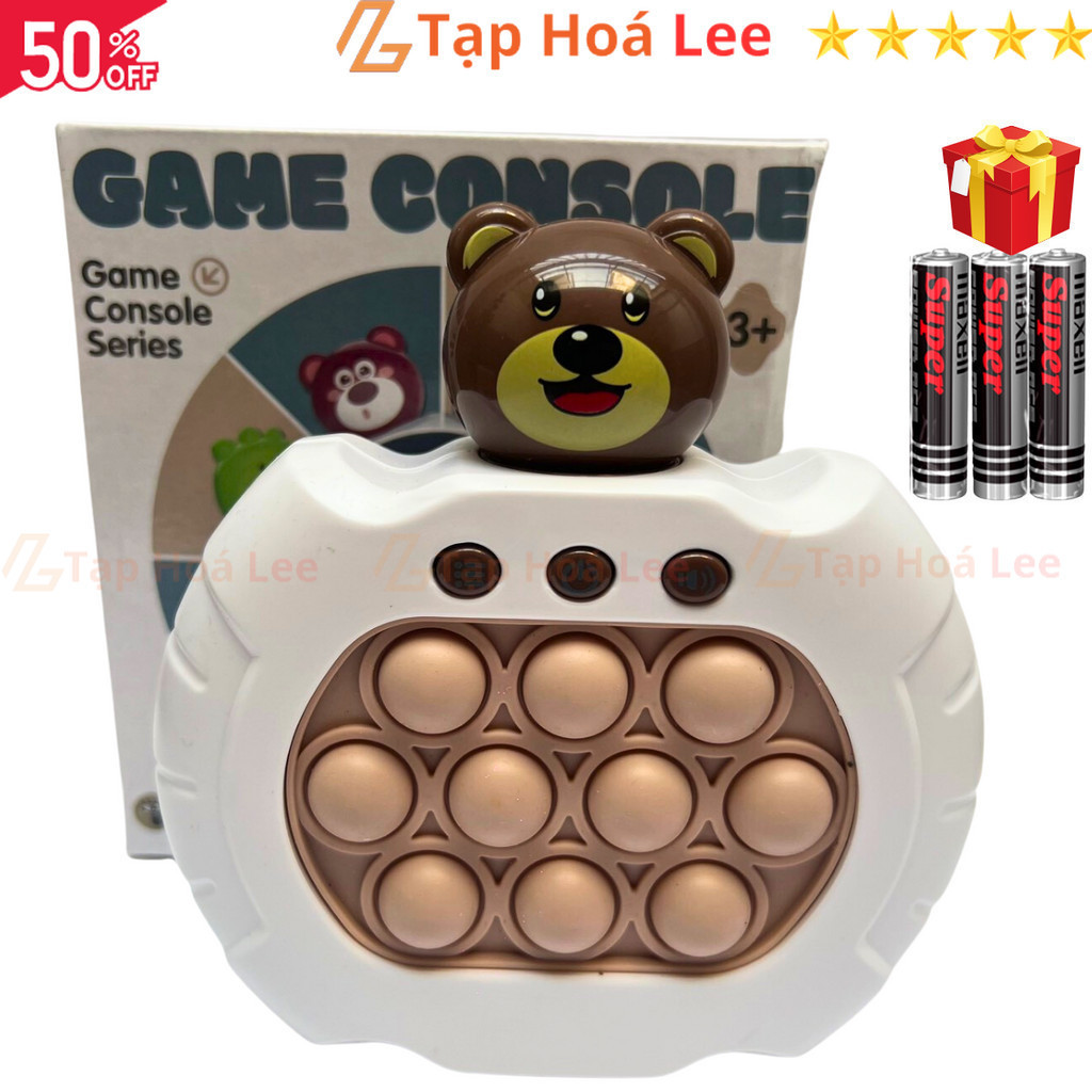 Pop it điện tử hình Gấu - Trắng, máy chơi game Pop it - Tạp Hóa Lee ...