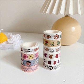 Băng Keo Hoạt Hình Dễ Thương Dài 5m/Cuộn, Washi, Giấy Dính Masking (35-43)
