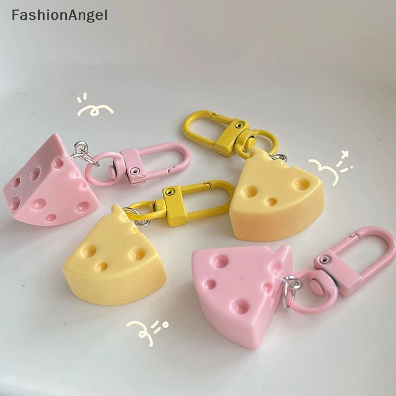 Fashionangel Đáng Yêu Phô Mai Mặt Dây Chuyền Móc Khóa Dễ Thương Mô Phỏng Phô Mai Móc Khóa Ba Lô Mặt Dây Chuyền Cho Bé Gái Trẻ Em Đảng Ủng Hộ TH