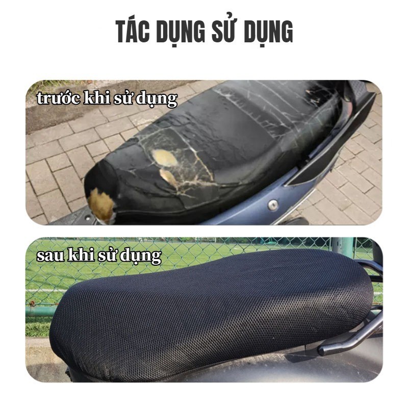 Áo Lưới Bọc Yên Xe Máy Chống Nóng Yên Xe Khi Sử Dụng Mùa Hè Bọc Ghế Xe Điện, Bọc Ghế Xe Máy, Phụ Kiện Xe Máy M-3XL