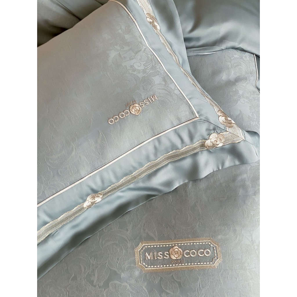 (L4520)Set Tencel Hoa Tuyết Khám Phá Vẻ Đẹp Mùa Đông  - MemMinbedding Luxury