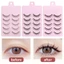 EBINLANDS Lông mi quỷ nhỏ, Lông mi giả quỷ nhỏ, Tóc chồn thủ công Trang điểm tự nhiên Full Strip Lông chồn Lông mi mắt để mở rộng lông mi DIY