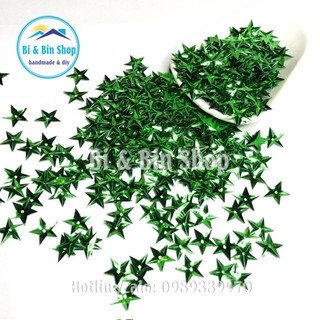 30g Kim Sa Ngôi Sao Lõm 3D 15mm Màu Kim Đính Kết Trang Phục, Làm Phụ Kiện Thời Trang.