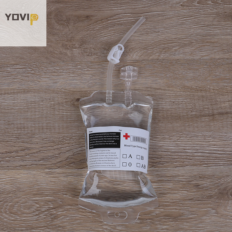 Yovip 350ml PVC Có Thể Tái Sử Dụng Năng Lượng Máu Túi Uống Halloween Ma Cà Rồng Túi Đạo Cụ VN