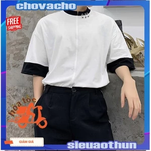 Áo thun Stee Mix khoen cổ CVC - Giá sỉ Unisex