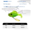 BORAGETE SwimBait, Jig Mồi bass mềm nhân tạo có móc chì, Swimbait Bass Dark Sleeper Minnow Lure