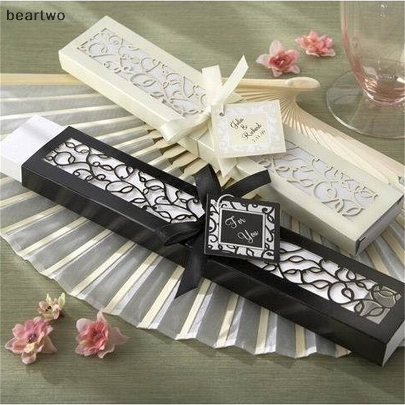 < Beartwo > 1 Máy Tính Ngà Cô Dâu Tre Trung Quốc Lụa Tay Quạt Cưới Ủng Hộ Khách Quà Tặng Nóng Đẹp