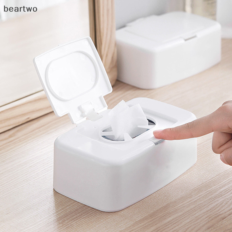 < Beartwo > Hộp đựng khăn giấy ướt Khăn lau di động Hộp đựng khăn ăn Hộp đựng đồ đẹp