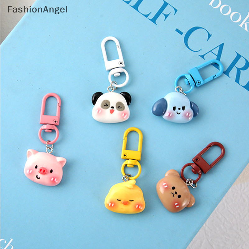 FashionAngel Hoạt Hình Dễ Thương Động Vật Móc Khóa Pendent Dành Cho Nữ Sáng Tạo Thời Trang Cặp Đôi Móc Khóa Túi Pendent Trang Trí Đồ Chơi Quà Tặng TH