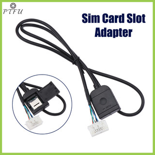 Ptfu Khe Cắm Thẻ Sim Adapter Cho Android Radio Đa Phương Tiện Gps 4G 20pin Cáp Kết Nối Xe Phụ Kiện Dây Replancement Một Phần Mới