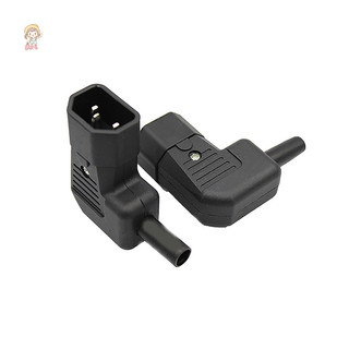 Twe AC Ổ Cắm Điện 90 Độ Bên El 10A Pin Loại Cắm Ổ Cắm Nam Nữ Mông Khớp Không Hàn Ba Lỗ Mông Khớp VN