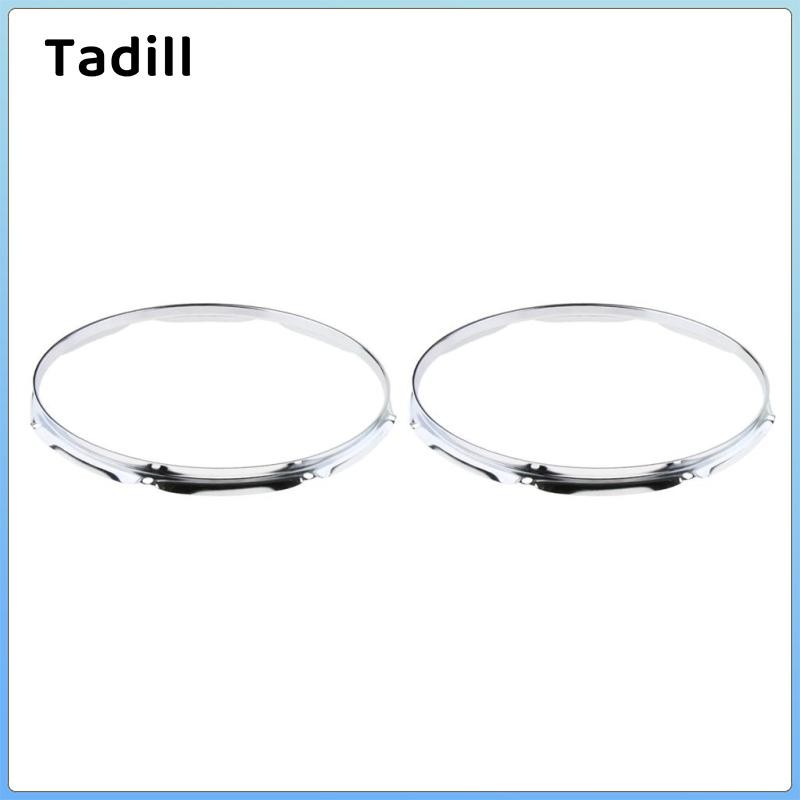 Heavy Duty 14 Inch 8 Lug Tom Drum Hoop Rim Batter Hoop 1.5Mm (Gói 2) 14 ...