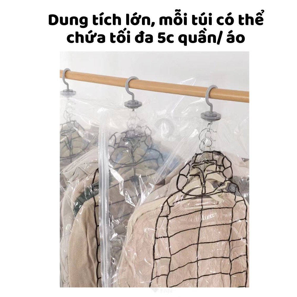 Túi Đựng Quần Áo Hút Chân Không, Túi Đưng Quần Áo Chăn Màn Nhỏ Gọn tiết kiệm diện tích