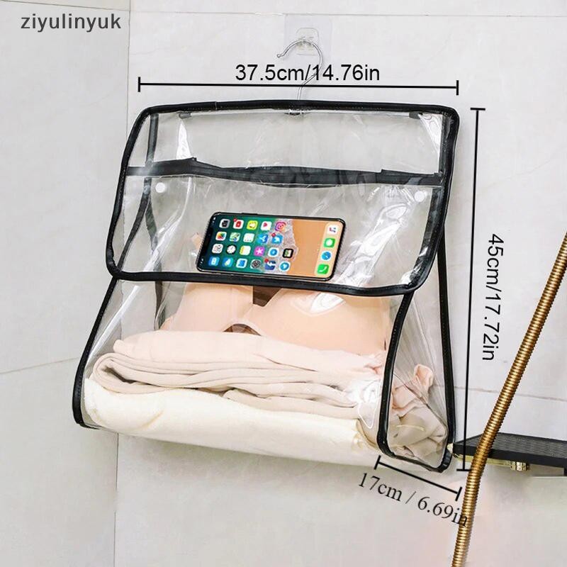 Ziyulinyuk Túi Phòng Tắm Chống Thấm Nước Điện Thoại Di Động Quần Áo Túi Bảo Quản Mỹ Phẩm Túi Giặt Trong Suốt EN