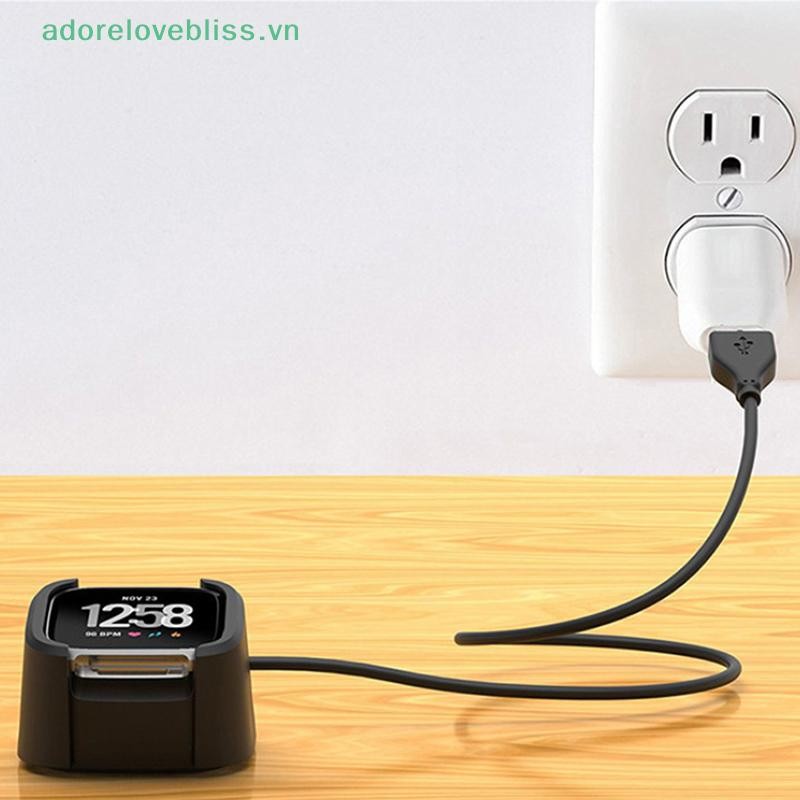 Thêm Đế sạc cho đồng hồ thông minh Fitbit Versa Đế cáp dữ liệu USB Bộ sạc máy tính để bàn BSS