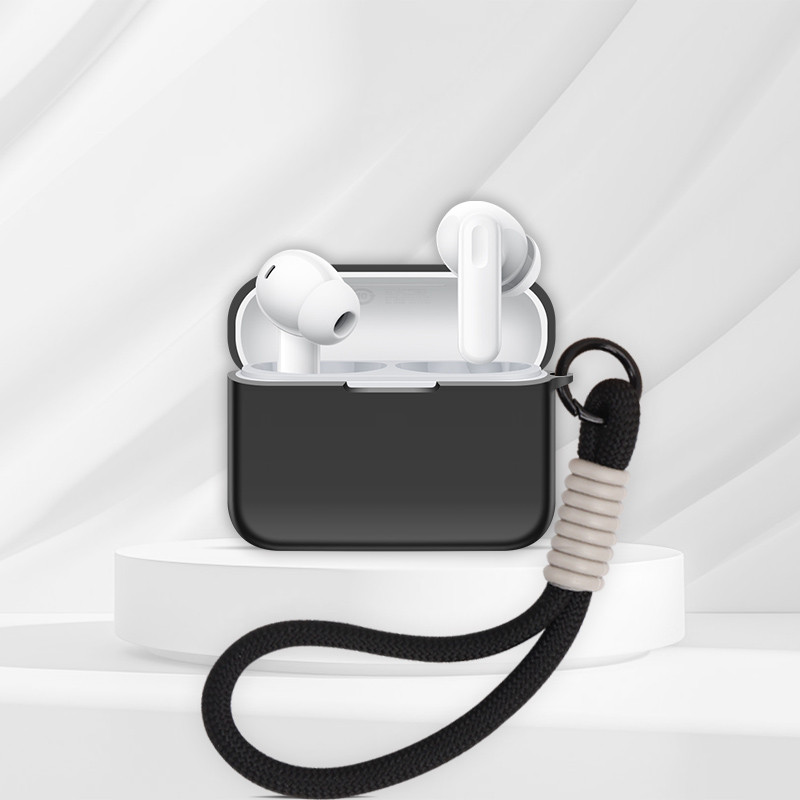 Dành Cho OPPO Enco Buds 3 Pro Vỏ Bảo Vệ Tai Nghe Silicon Màu Trơn Tay Mềm Chống Sốc Bảo Vệ Tai Nghe Có Nhẫn