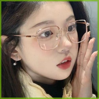 Ptfu Thời Trang Vuông Chống Ánh Sáng Xanh Kính Nam Nữ Khung Lớn Trong Suốt Kính Mắt Unisex Kính Mắt Mới