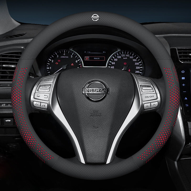 Bọc vô lăng ô tô siêu mỏng, da siêu mỏng chống trượt và thấm mồ hôi cho Nissan Nismo Sentra Skyline n16 R34 X Trail Teera Navara Kick March Tiida Sylphy Note