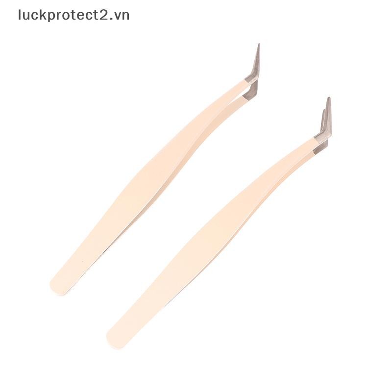 # Luckpro # 1 Nhíp lông mi mở rộng Nhíp siêu cứng bằng thép không gỉ có đầu sợi Nhíp chống tĩnh điện có độ chính xác cao.