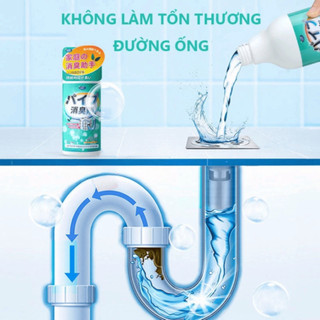 Dung dịch khử mùi cống khử mùi nhà vệ sinh nhà tắm công nghệ phân giải lên men 500ml NGÓI HOME - KMC01